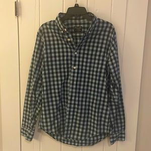 Abercrombie and Fitch Men’s Blue Button Up Flannel